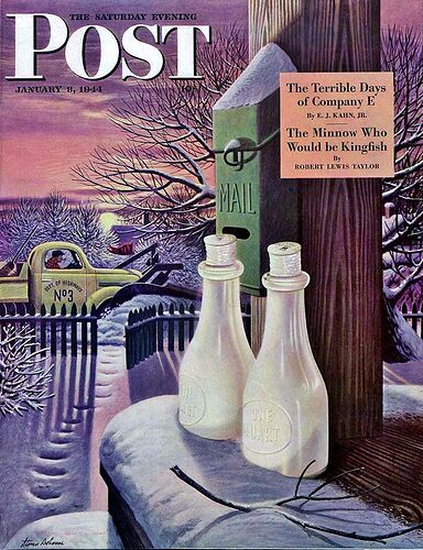 Milk Bottles - Stevan Dohanos. 1944