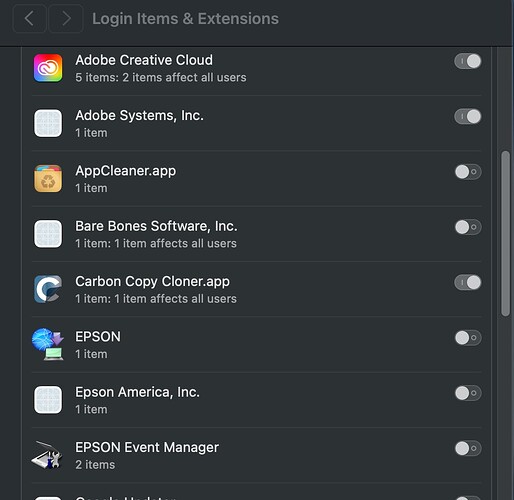 LoginItems