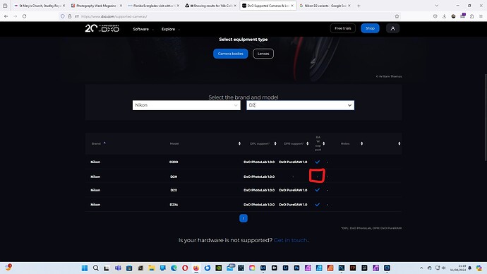 Nikon D2H Support DxO PhotoLab 14.08.24