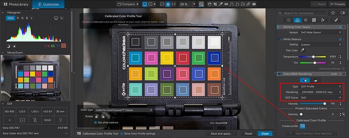 02-DxO PhotoLab 9.6 Calibrated Color Profile