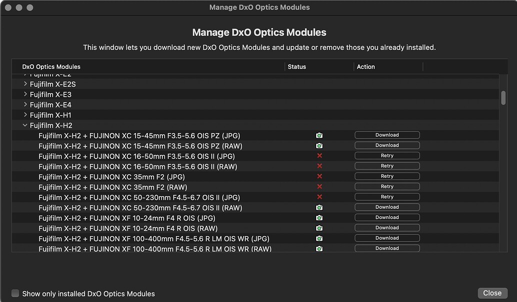 DxO Optics Modules CANNOT Download [SOLVED 2024-03-21] - macOS topics ...