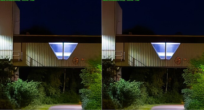 compare 8000iso deepprime and xd2 see the reapired lines