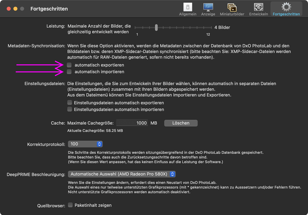 Separate Metadata Read and Write options - Feature requests - DxO Forum