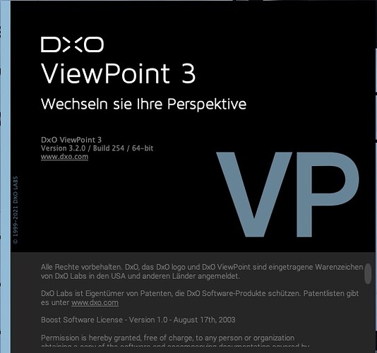 DxO VP3 Version