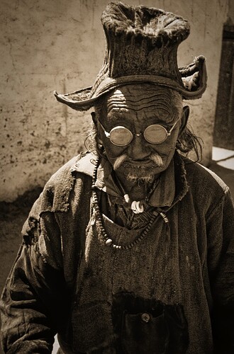 den gamle i Ladakh