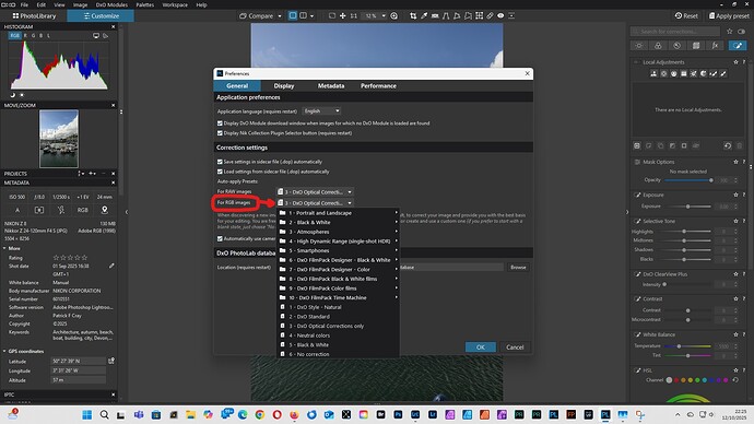 PL9 Correction Settings RGB files 12.10.25
